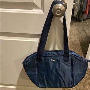 Thirty-One insulated blue tote lunch bag
